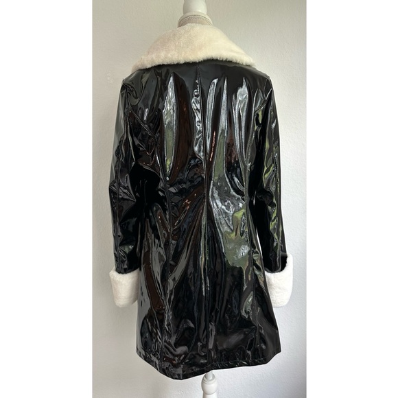 Dolls Kill Wayward Soul Vinyl Trench Coat - Picture 2 of 4